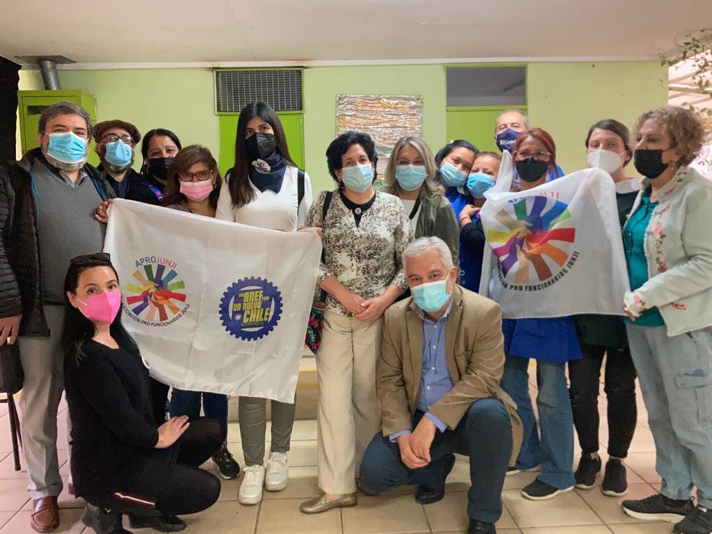 Visita de Presidente Nacional de ANEF a Jardín Infantil Campanita de Ñuñoa