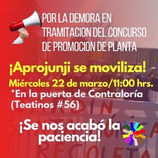 Nos manifestamos por demora de Tramitación de Concurso de Promoción Planta