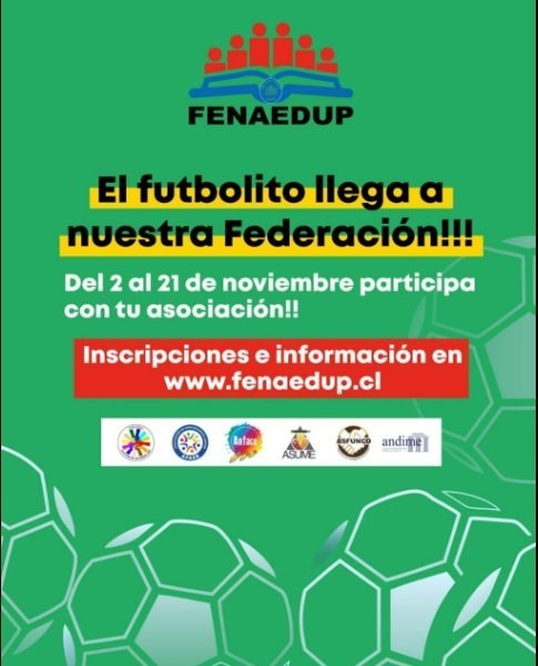 Noviembre Mes de la Copa de Futbolito FENAEDUP